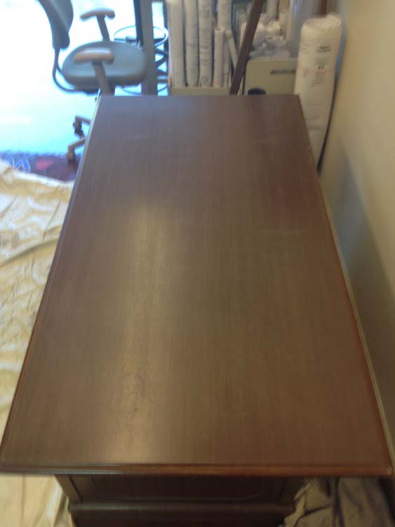 Desk Refinishing Services Before (Can Do Same With Counter)