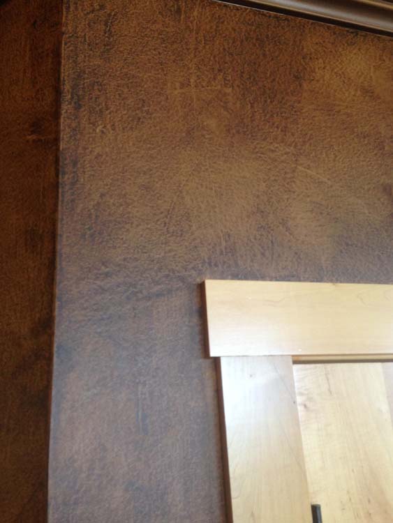 Residential Leather Faux Finish